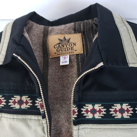 Canyon Guide Outfitters VTG Mens Bomber Jacket Xl - Picture 4 of 8